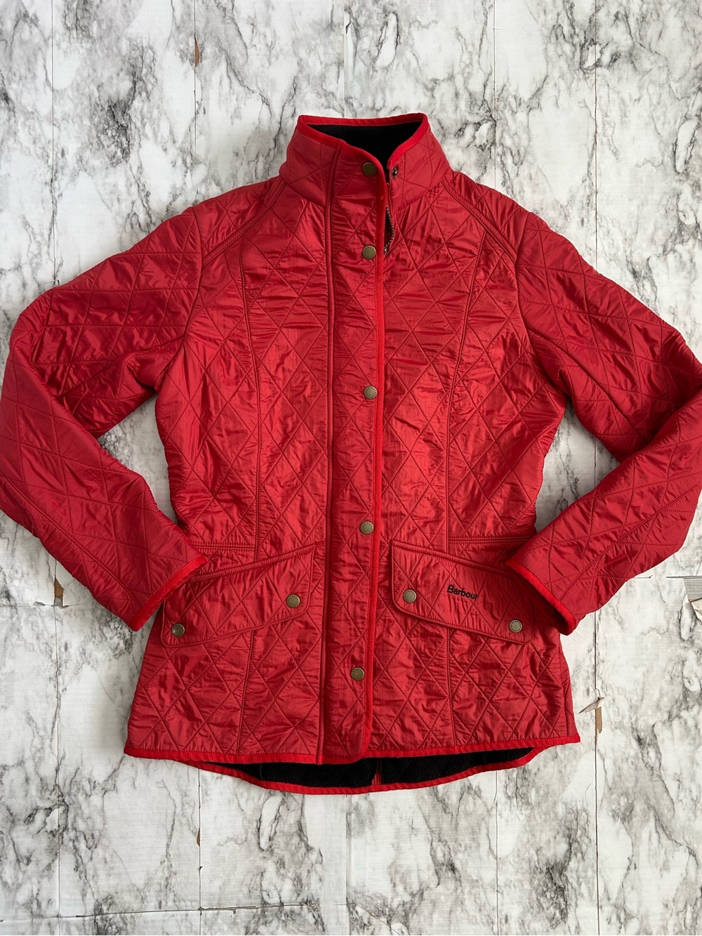 Barbour women’s size 8 Calvary Quilted Jacket barn chore style coat